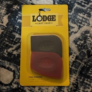 Lodge Cast Iron Pan Scrapers - Red and Gray